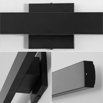 Vara 49.5" Modern Minimalist Indoor/Outdoor Metal 350-Degree Rotate Dimmable Integrated Linear LED Wall Sconce - JONATHAN Y